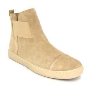 Hip And Bone Men’s LEATHER Suede stretch slip on Chelsea Boots Sand tan M 8 / 41